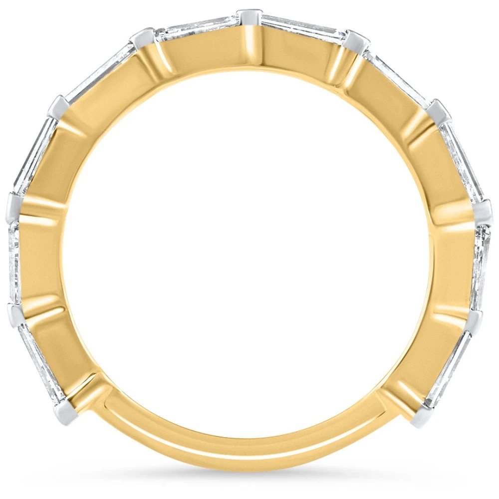 1 1/5Ct Tapered Baguette Diamond Wedding Ring 14k Gold Lab Grown (F-G, VS)