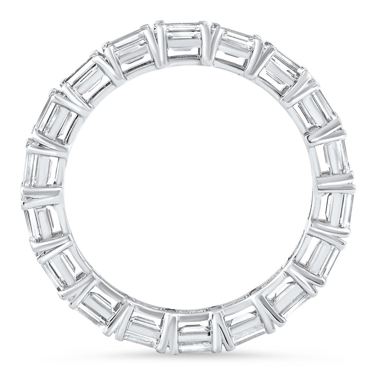 3 - 6 Ct East West Emerald Cut Diamond Eternity Wedding Ring 14k Gold Lab Grown (F-G, VS) 3 - 6 Ct East West Emerald Cut Diamond Eternity Wedding Ring 14k Gold Lab Grown (F-G, VS)