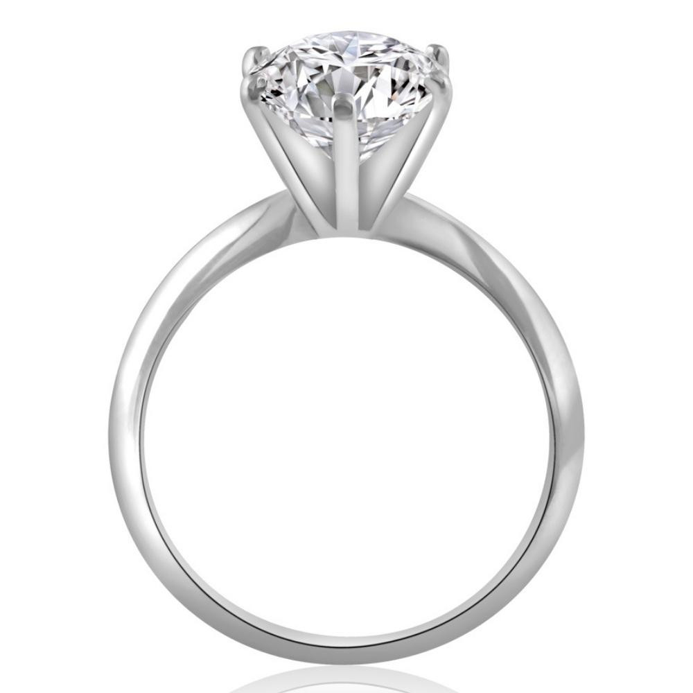 Certified 1-5Ct Oval Diamond Solitaire Engagement Ring Gold / Platinum Lab Grown (G-H, VS2-SI1)