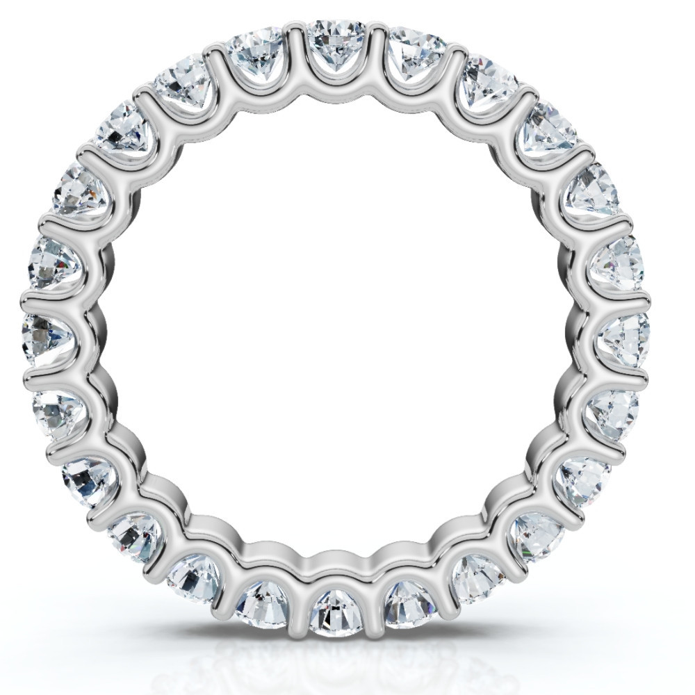1 1/2Ct Diamond Eternity Wedding Womens Ring 14k Gold or Platinum Lab Grown (F-G, VS)