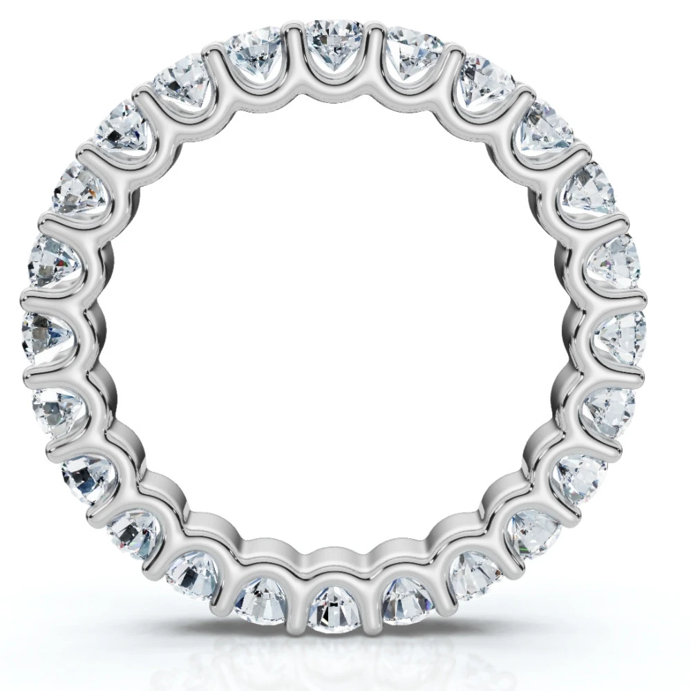 1 1/2Ct Diamond Eternity Wedding Womens Ring 14k Gold or Platinum Lab Grown (F-G, VS)