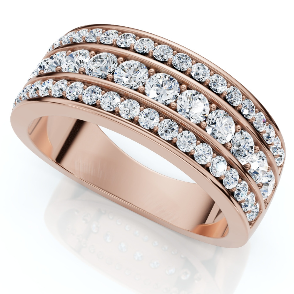 1Ct Men's Diamond Wedding Anniversary Ring 10k Gold Lab Grown (F-G, VS)