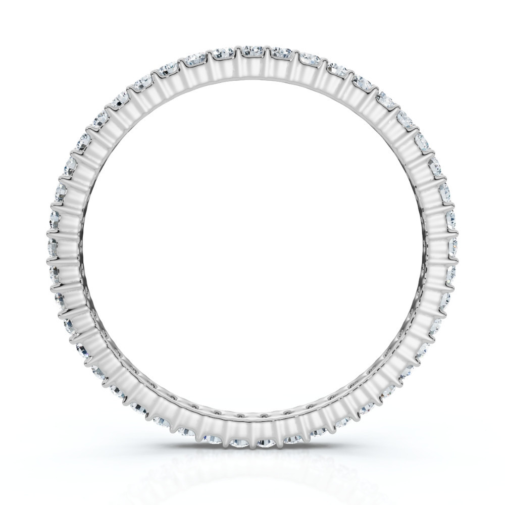 3/4Ct Diamond Eternity Ring 14k Gold or Platinum Wedding Band Lab Grown (F-G, VS)