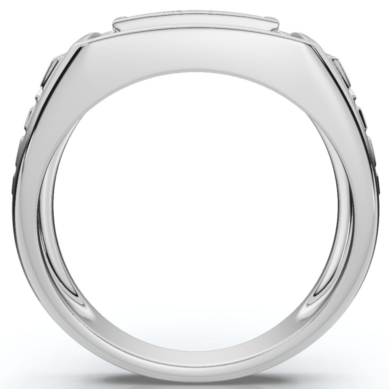 Men's 1Ct Diamond Nugget Ring 10k Gold Lab Grown (F-G, VS) Men's 1Ct Diamond Nugget Ring 10k Gold Lab Grown (F-G, VS)