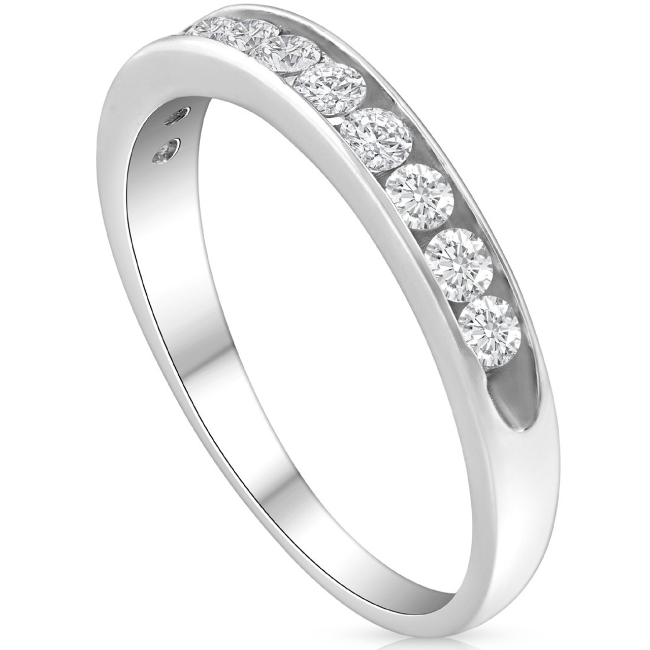 1 1/2ct Solitaire Round Enhanced Diamond Engagement Ring Set 14K White Gold  (H-I, I2-I3)