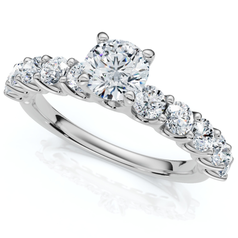 2Ct Diamond Engagement Ring 14k Gold Lab Grown (G-H, VS)
