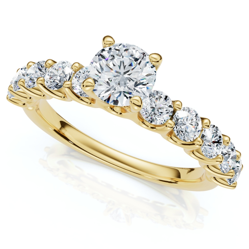 2Ct Diamond Engagement Ring 14k Gold Lab Grown (G-H, VS)
