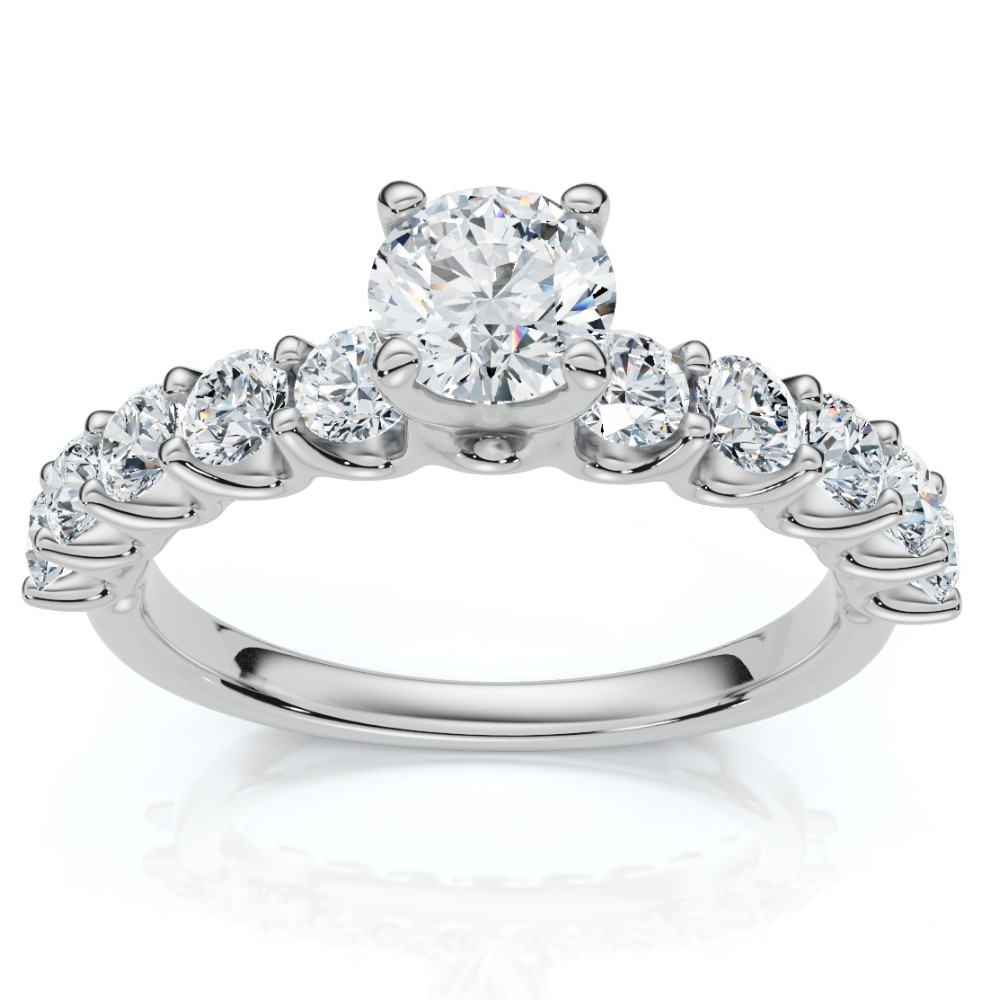 2Ct Diamond Engagement Ring 14k Gold Lab Grown (G-H, VS)