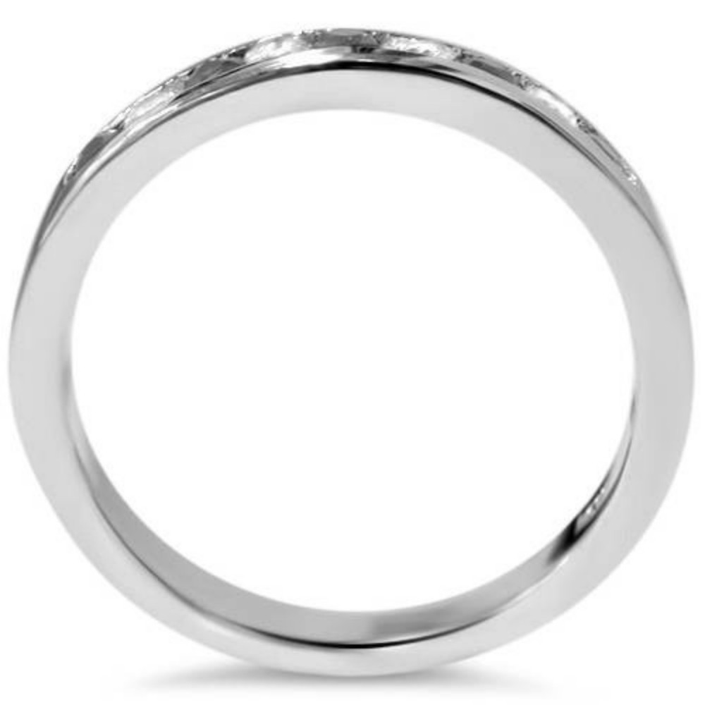 1/3ct Black & White Diamond Channel Set White Gold Ring (G-H, I2-I3)