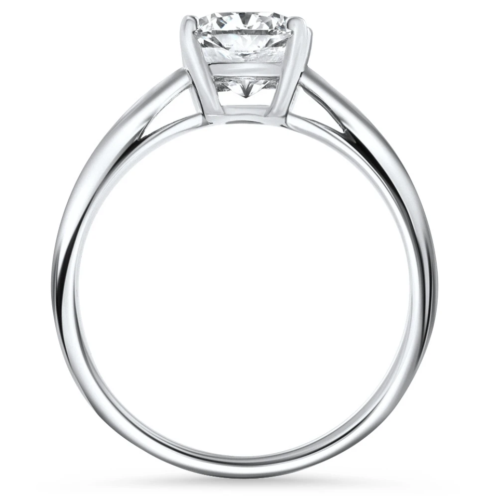 Certified 2Ct Cushion Solitaire Diamond Engagement Ring 14k Gold Lab Grown (G-H, VS)