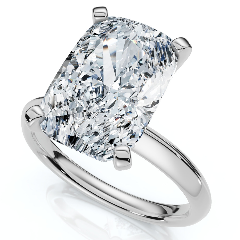 Certified 5Ct Elongated Cushion Diamond Engagement Ring Lab Grown (F-G, VS)