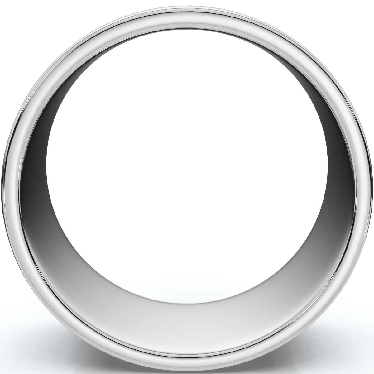 10mm Flat High Polished Wedding Band 950 Platinum