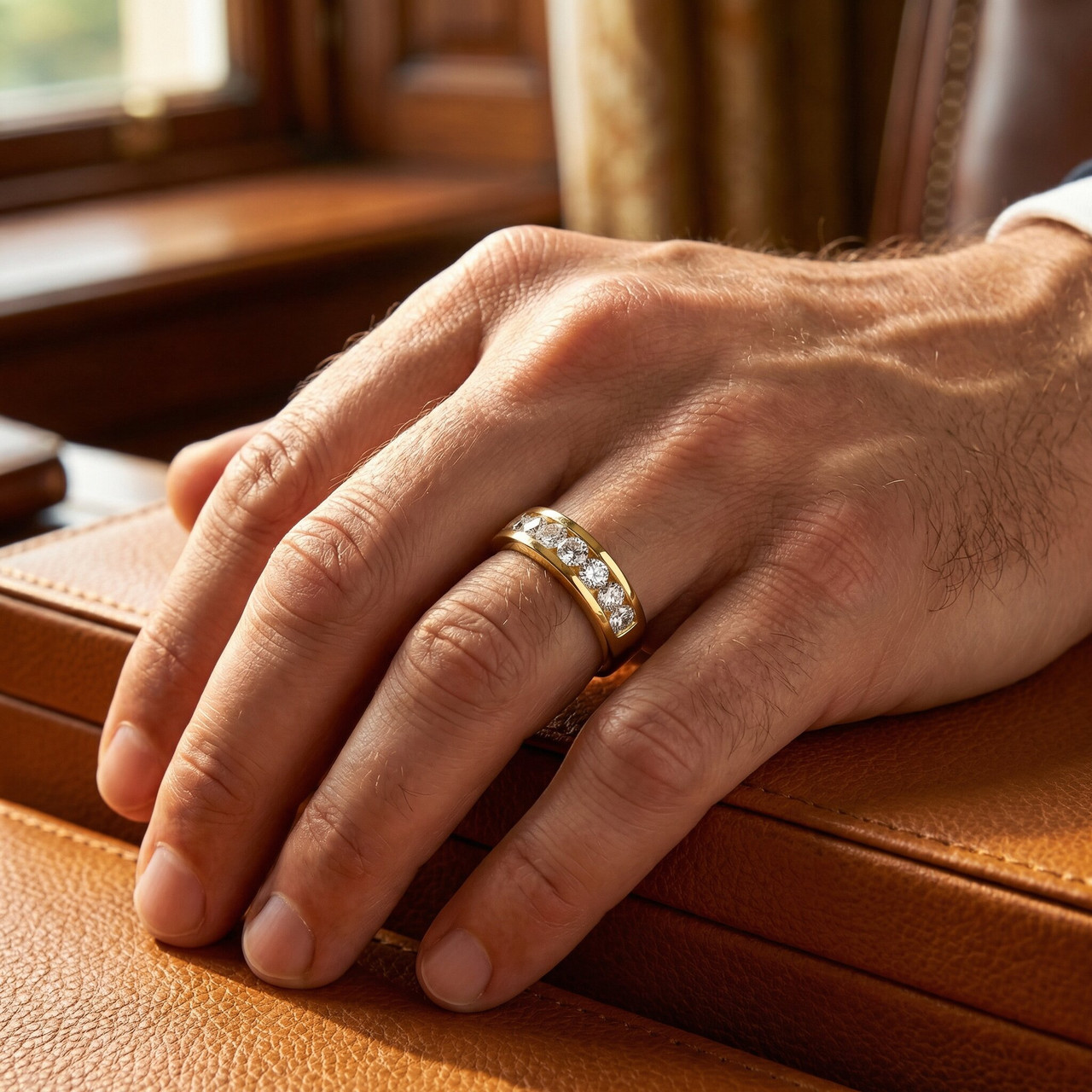 1ct Channel Set Diamond Ring 14K Yellow Gold (G-H, SI)