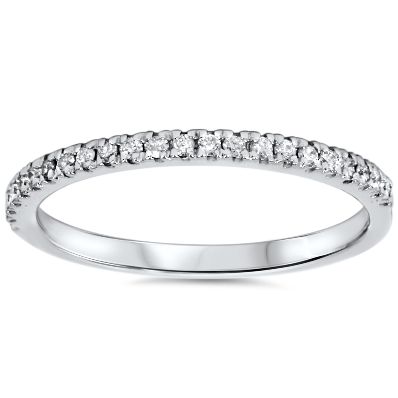 Diamond Pave Ring with 1.00 Carat TW Diamond in 10kt White Gold