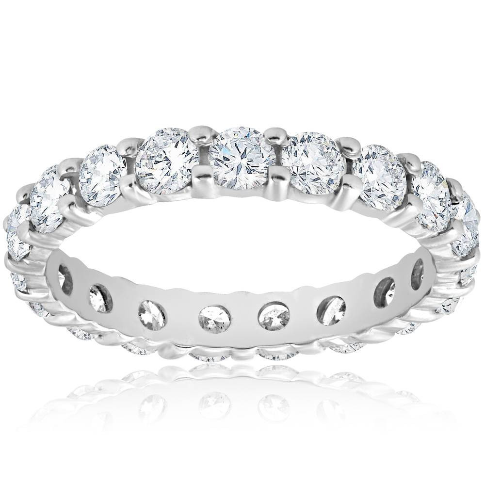 2ct Prong Diamond Eternity Ring 950 Platinum (G-H, I1)