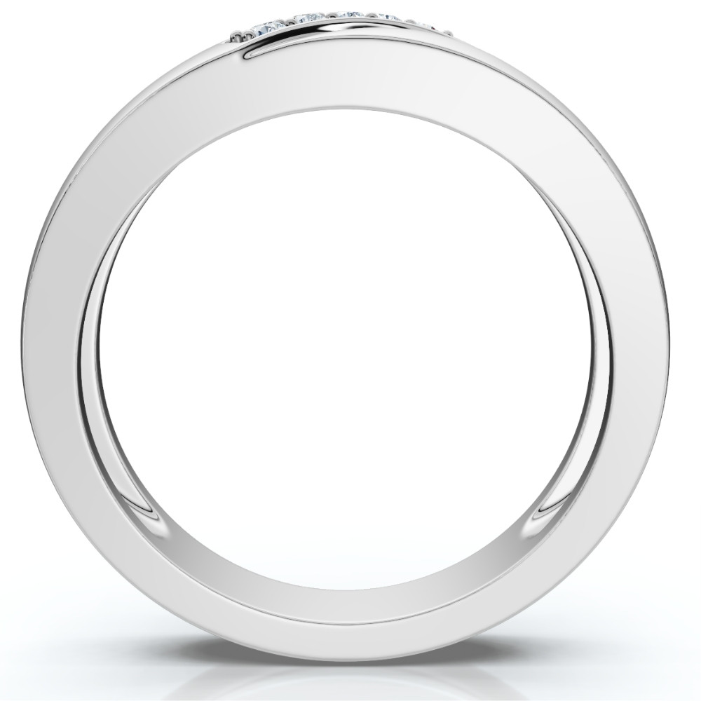 Men's Diamond Wedding Ring Lab Grown 10k Gold (F-G, VS)