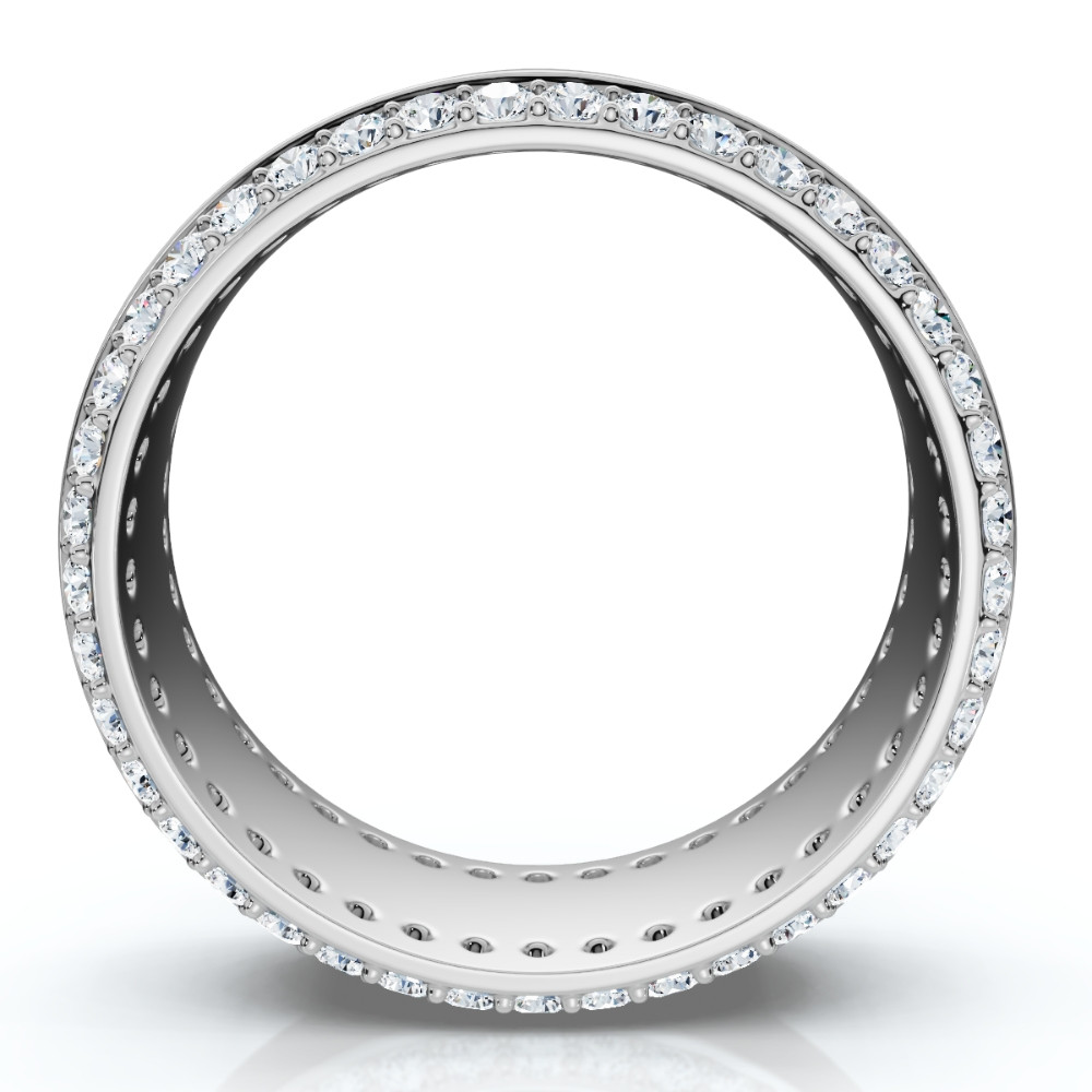 Men's 1Ct Diamond Wedding Ring 8MM 14k Gold Polished Band Lab Grown (F-G, VS)