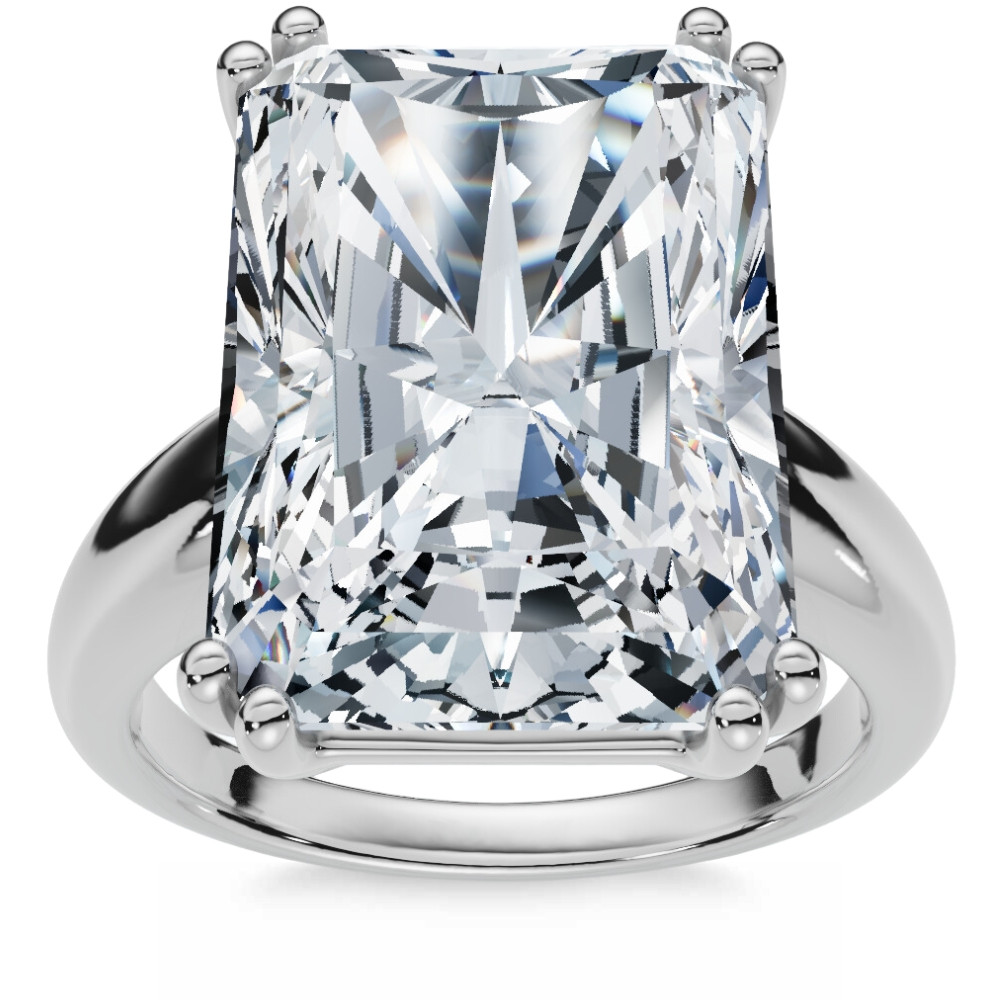 Certified 7Ct Radiant Cut Diamond Engagement Ring 14k Gold Lab Grown (G-H, VS)