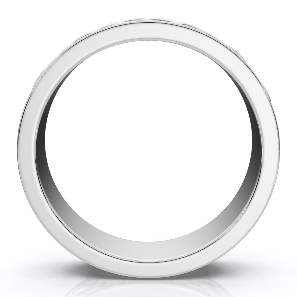 Men's 6mm Solid 14k Gold Wedding Band Braided Anniversary Ring