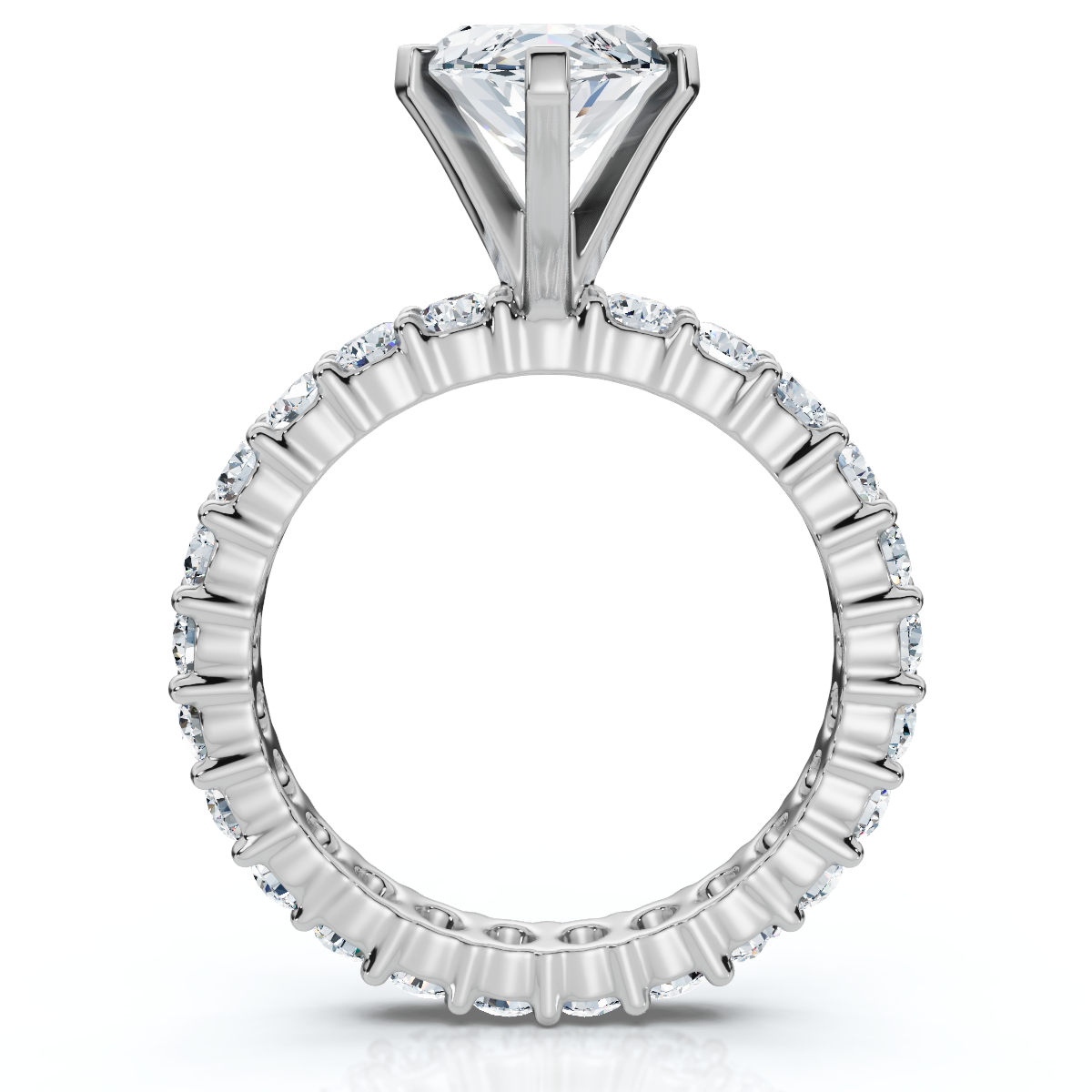 Certified 4.40Ct Marquise Eternity Engagement Ring 14k Gold or Pt Lab Grown (F-G, VS)