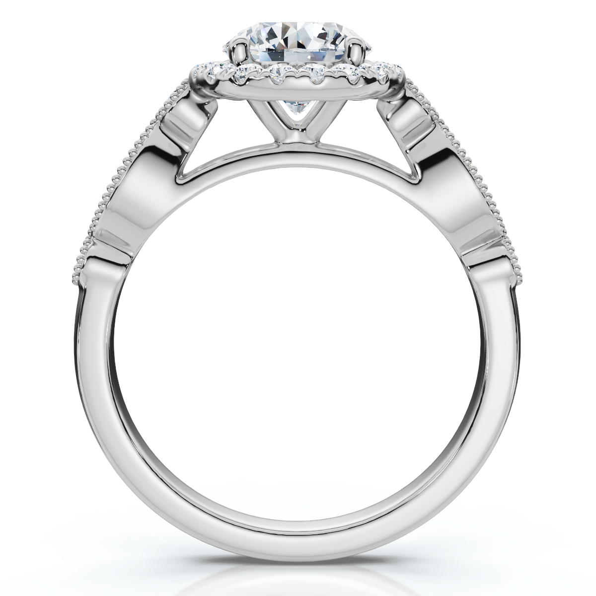 Certified 1 1/3Ct Diamond Round Engagement Ring 14k Gold or Platinum Lab Grown (F-G, VS)