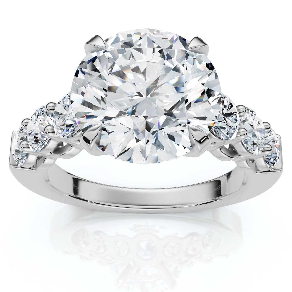 Certified 5Ct Diamond Engagement Ring 14k Gold or Platinum Lab Grown (F-G, VS)
