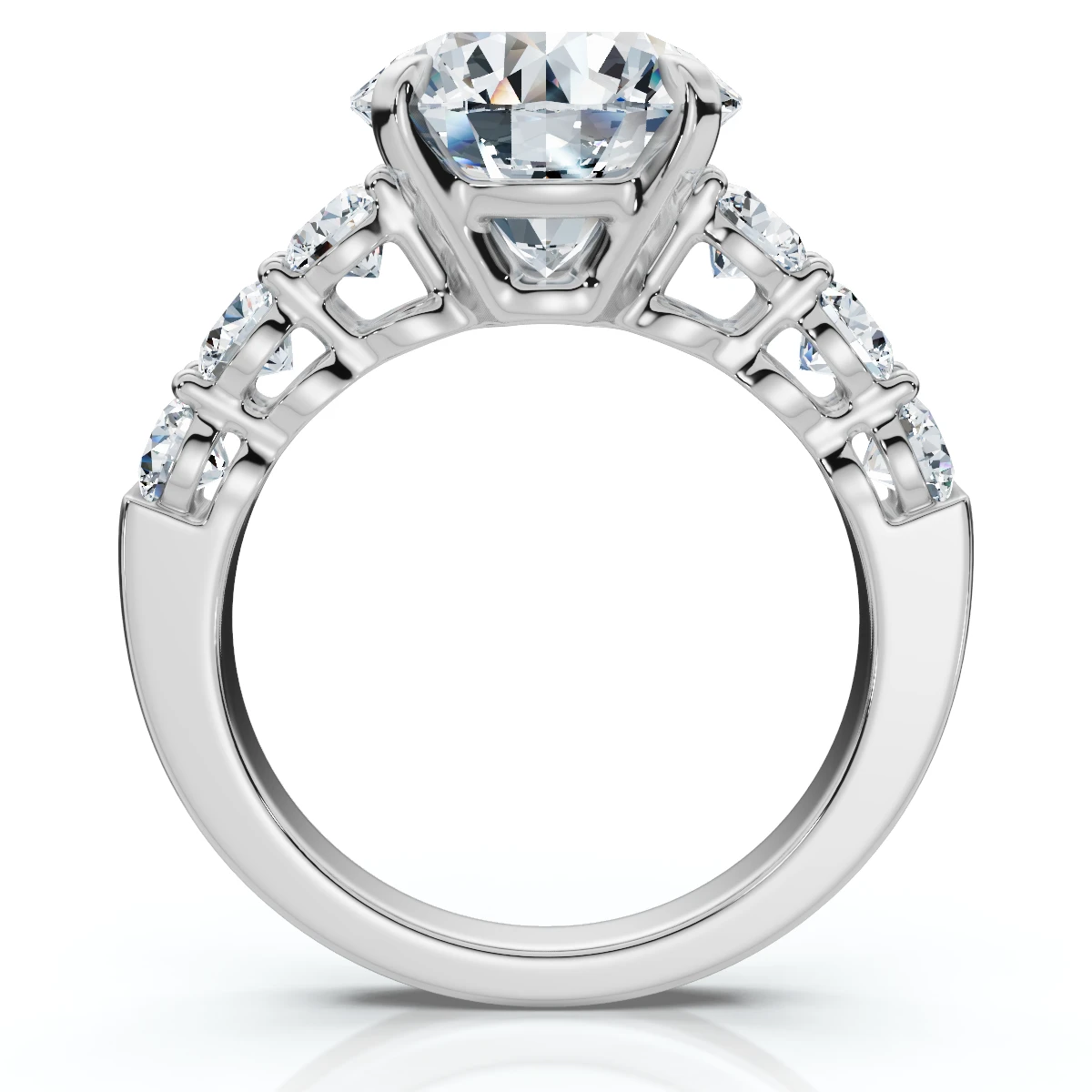 Certified 5Ct Elizabeth Diamond Engagement Ring Lab Grown (F-G, VS)