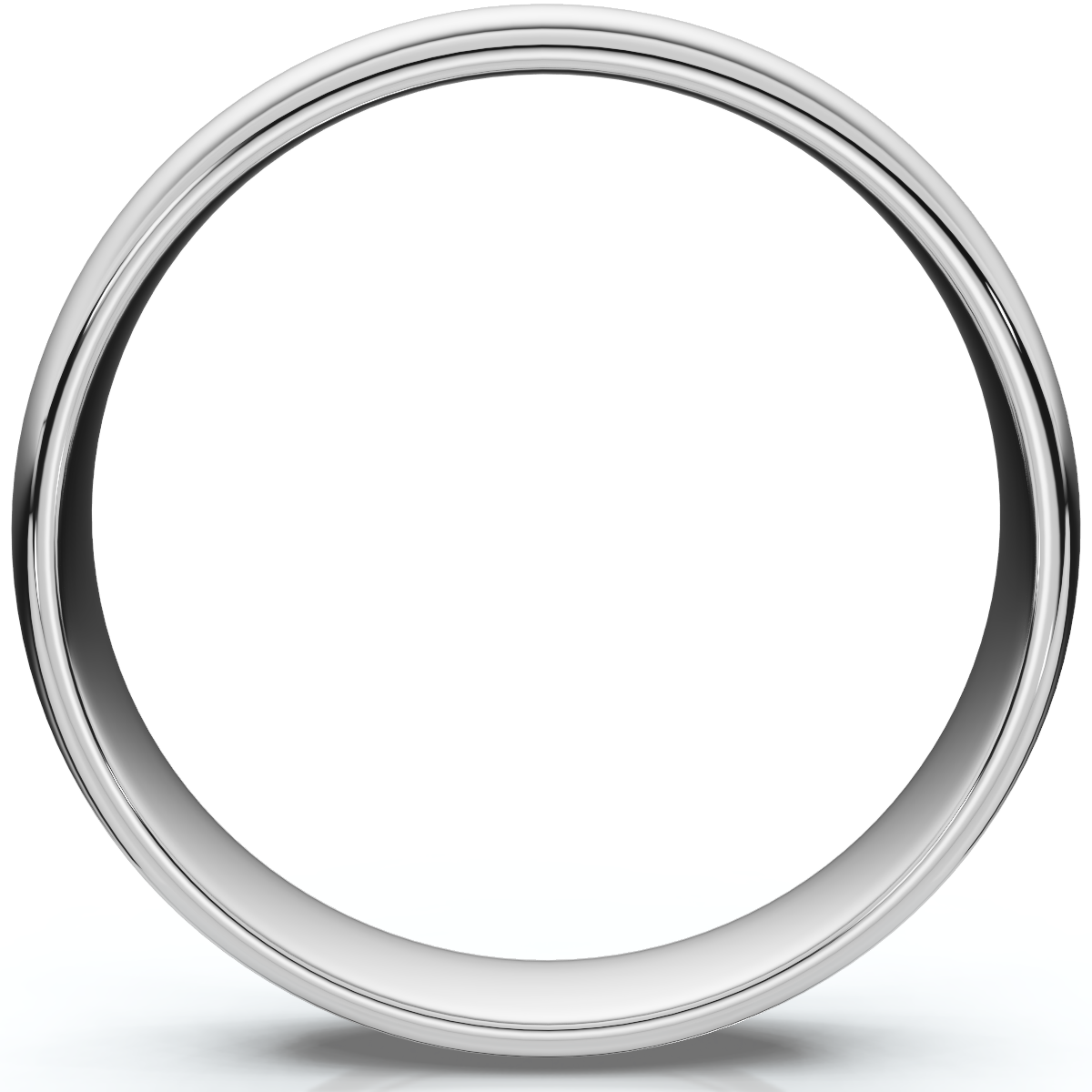 4mm Dome High Polished Wedding Band 14K Yellow Gold