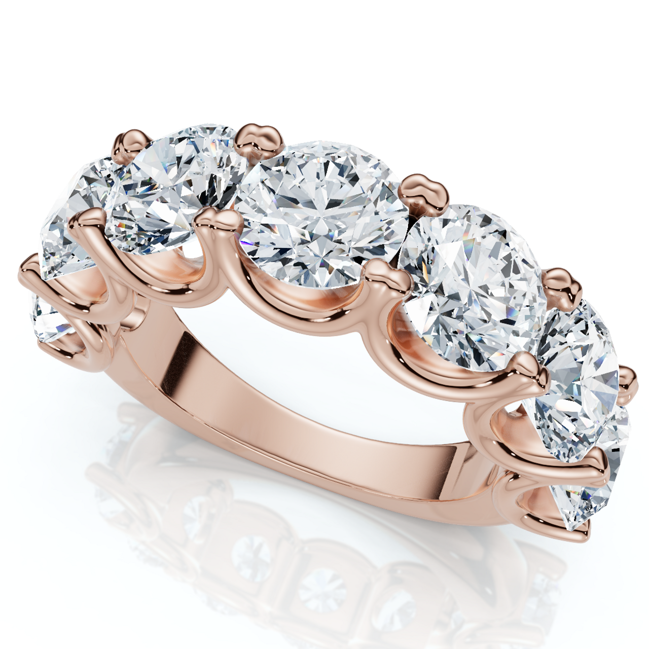 6Ct TW Diamond Anniversary U Prong Wedding Ring 14k Gold Or Platinum Lab Grown (E-F, VS) 6Ct TW Diamond Anniversary U Prong Wedding Ring 14k Gold Or Platinum Lab Grown (E-F, VS)