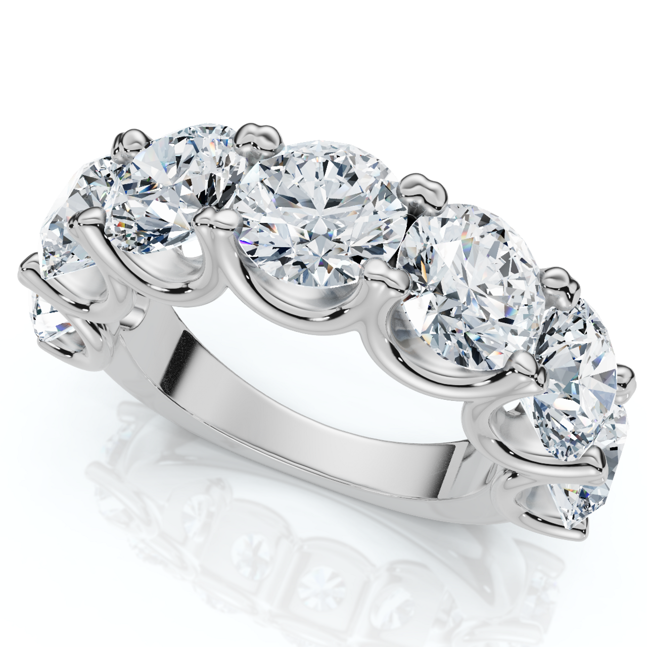 6Ct TW Diamond Anniversary U Prong Wedding Ring 14k Gold Or Platinum Lab Grown (E-F, VS) 6Ct TW Diamond Anniversary U Prong Wedding Ring 14k Gold Or Platinum Lab Grown (E-F, VS)