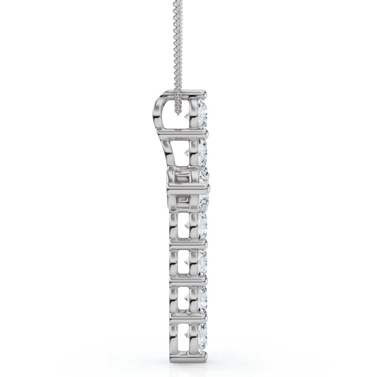 2Ct TW Diamond Cross Women's Necklace