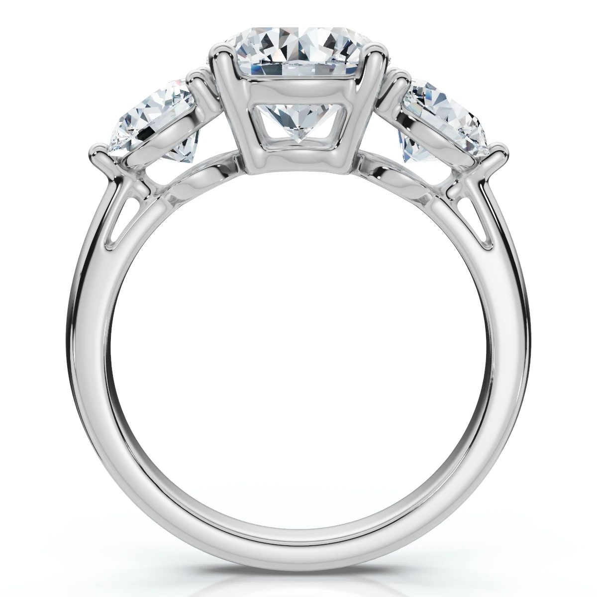 Certified 3 1/2Ct Diamond Engagement Ring Lab Grown (F-G, VS)