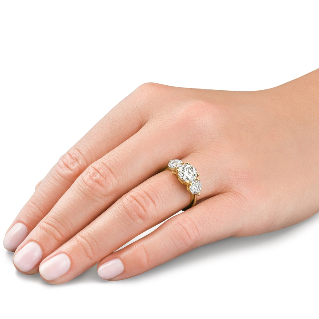 Certified 3 1/2Ct Diamond Engagement Ring Lab Grown (F-G, VS)