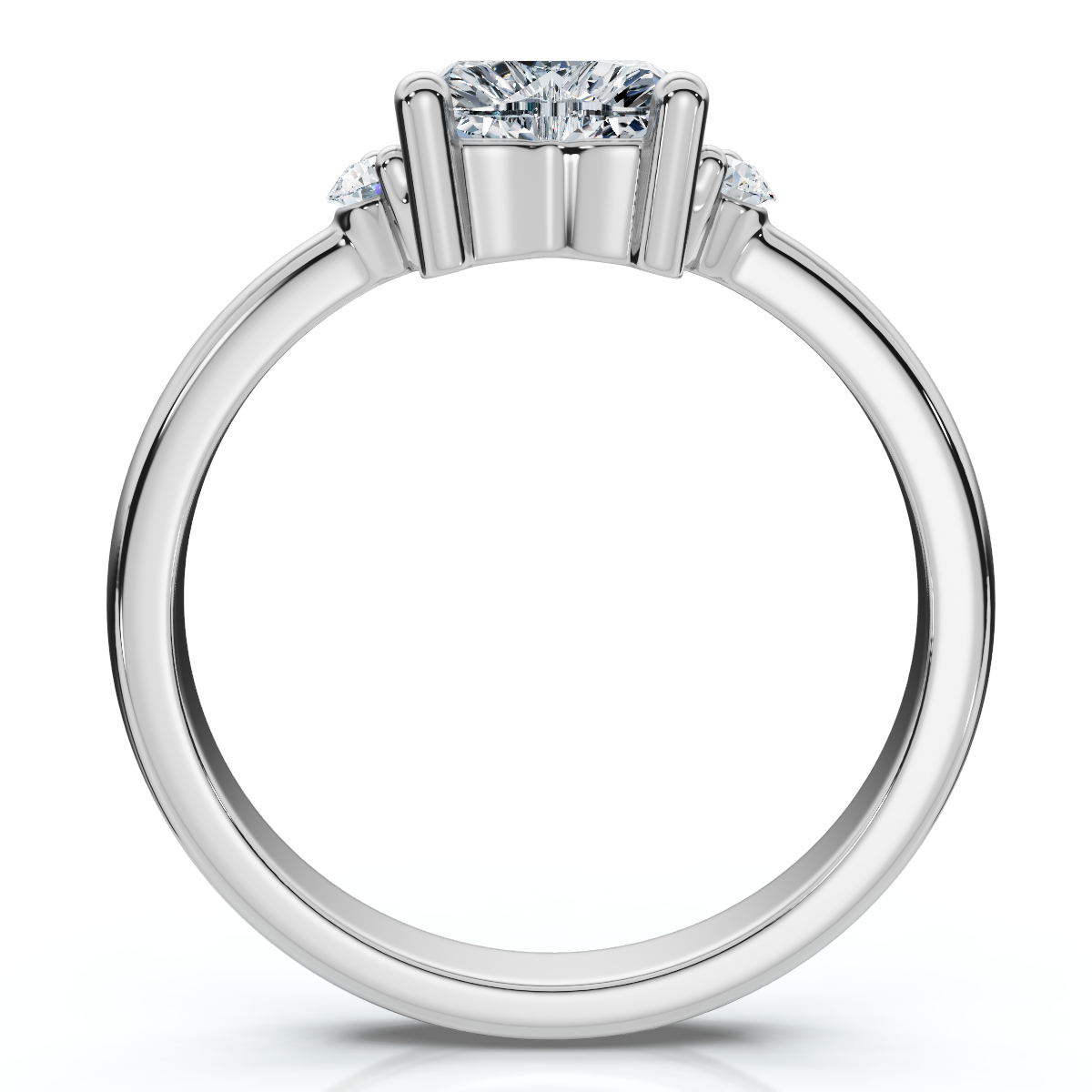 1 1/3Ct Cat Paw Shape Diamond Ring 14k Gold Lab Grown (F-G, VS)