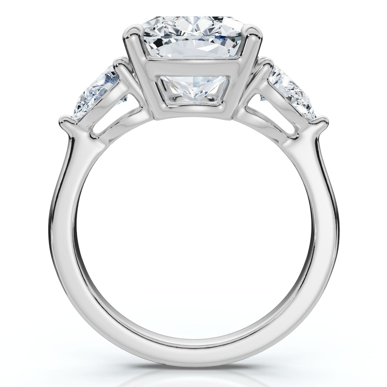 Certified 5 3/4Ct Aria Cushion Diamond Engagement Ring 14k Gold or Pt Lab Grown (F-G, VS) Certified 5 3/4Ct Aria Cushion Diamond Engagement Ring 14k Gold or Pt Lab Grown (F-G, VS)