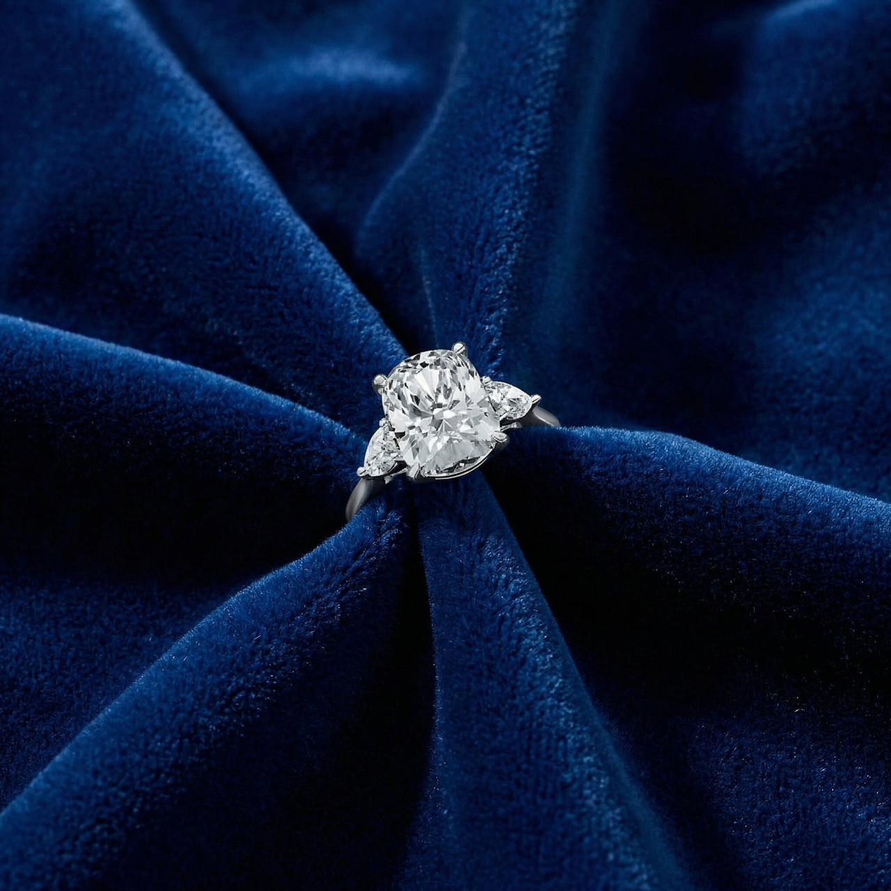 Certified 5 3/4Ct Aria Cushion Diamond Engagement Ring 14k Gold or Pt Lab Grown (F-G, VS)