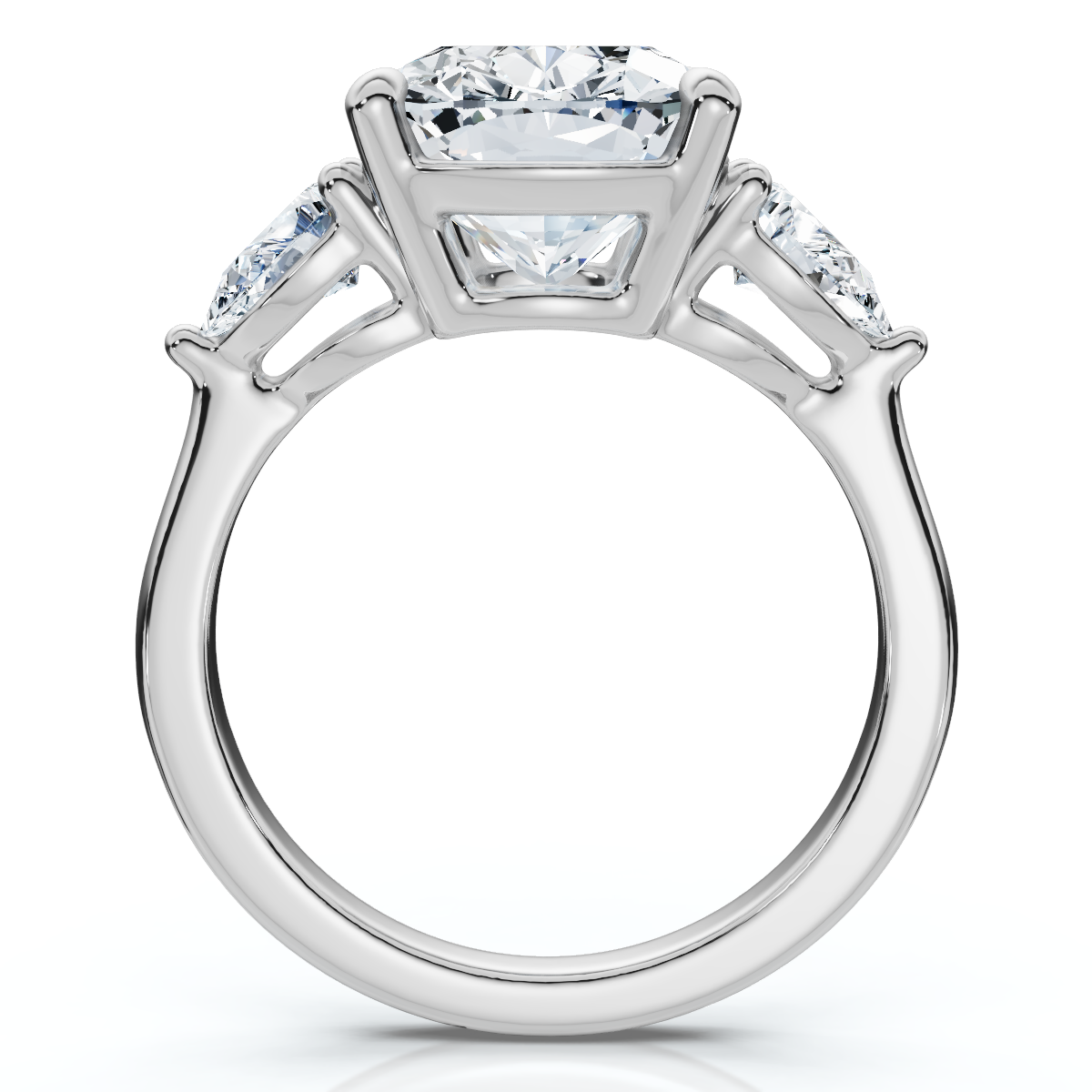 Certified 5 1/2Ct Annie Cushion Diamond Engagement Ring 14k Gold or Pt Lab Grown (F-G, VS)