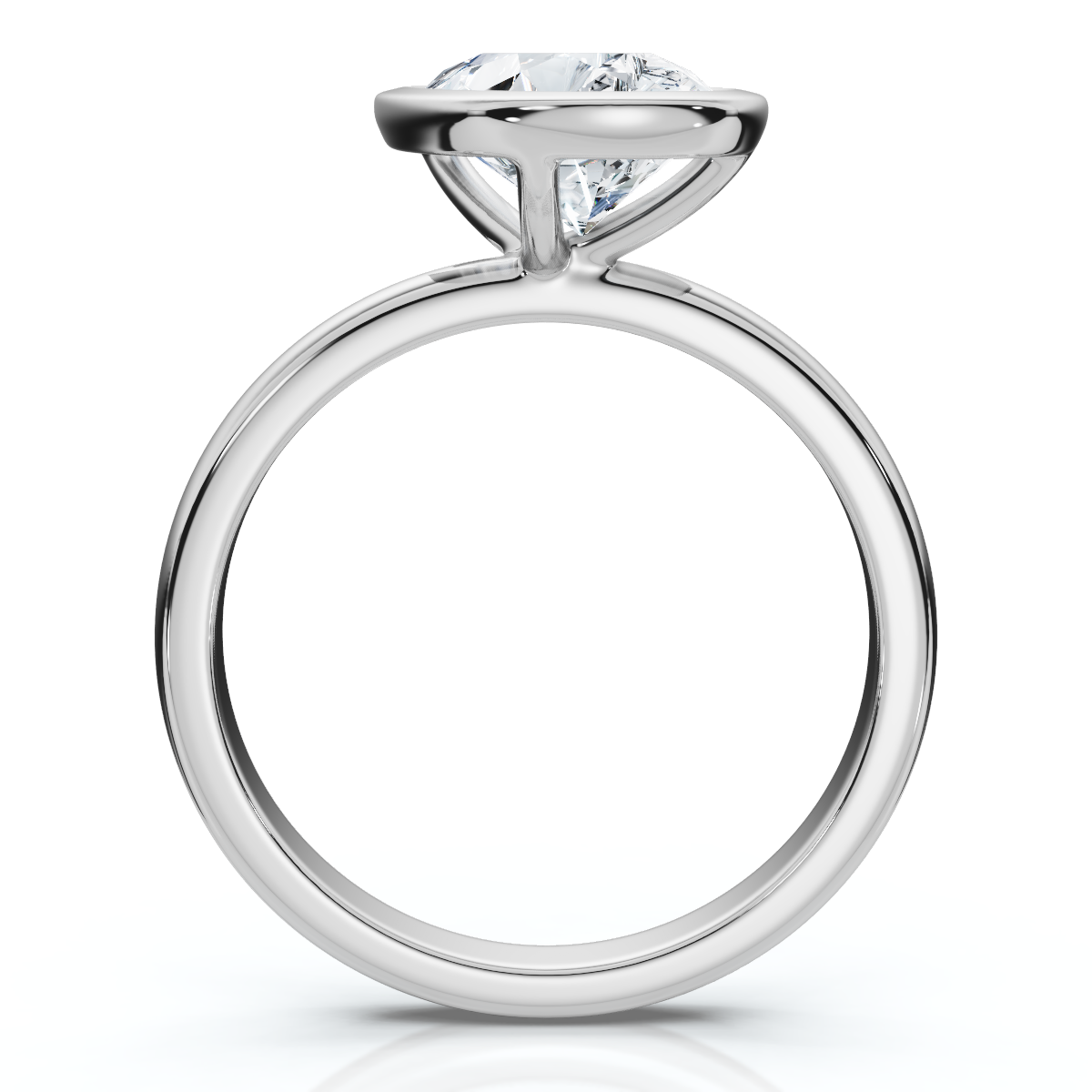 Certified 2Ct Pear Solitaire Diamond Engagement Ring 14k Gold or Pt Lab Grown (F-G, VS)