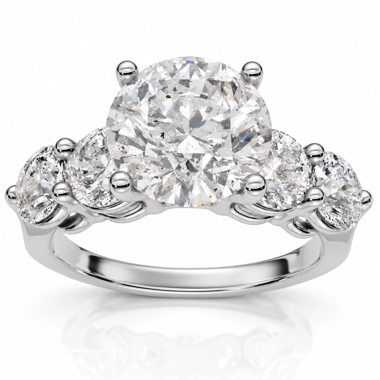 Certified 3 1/2Ct Diamond Engagement Ring 14k Gold or Platinum Lab Grown (F-G, VS)