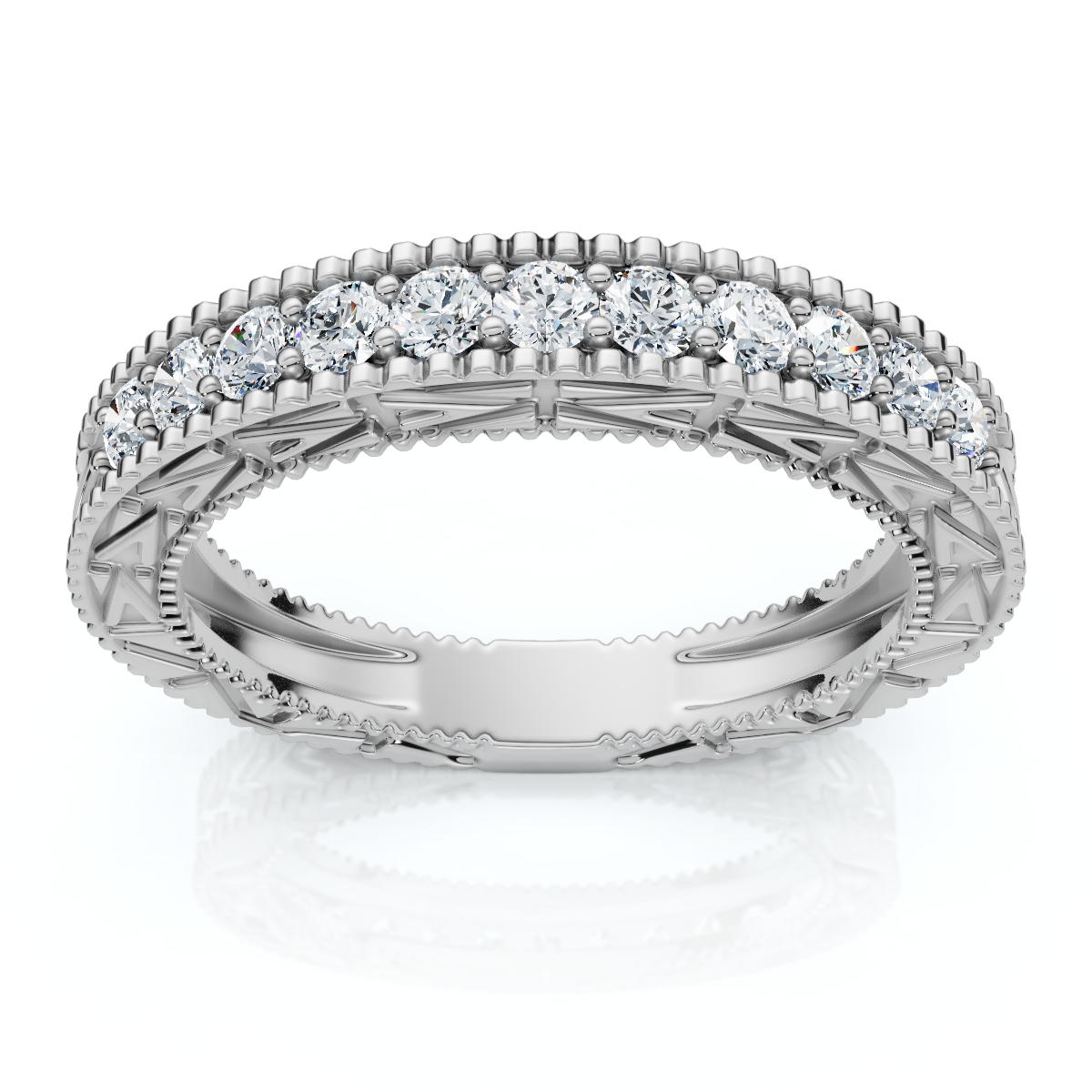 1/3Ct Diamond Stackable Anniversary Wedding Ring 14k Gold or Platinum Lab Grown (E-F, VS)