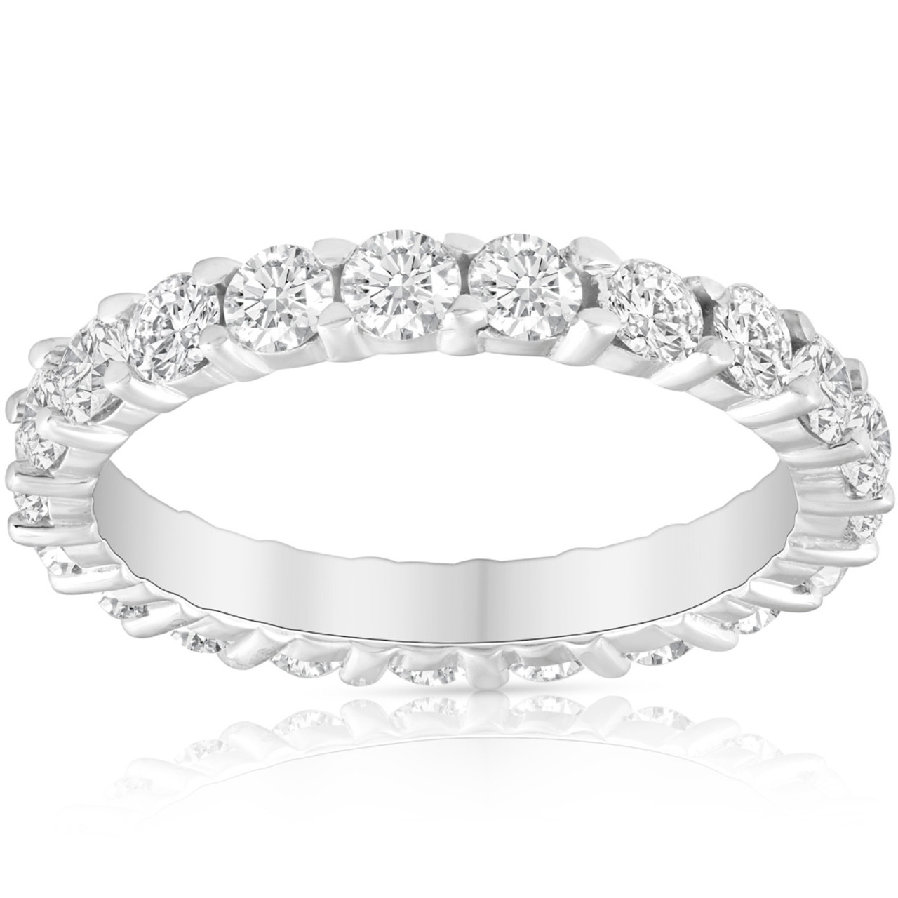 Eternity band white on sale gold