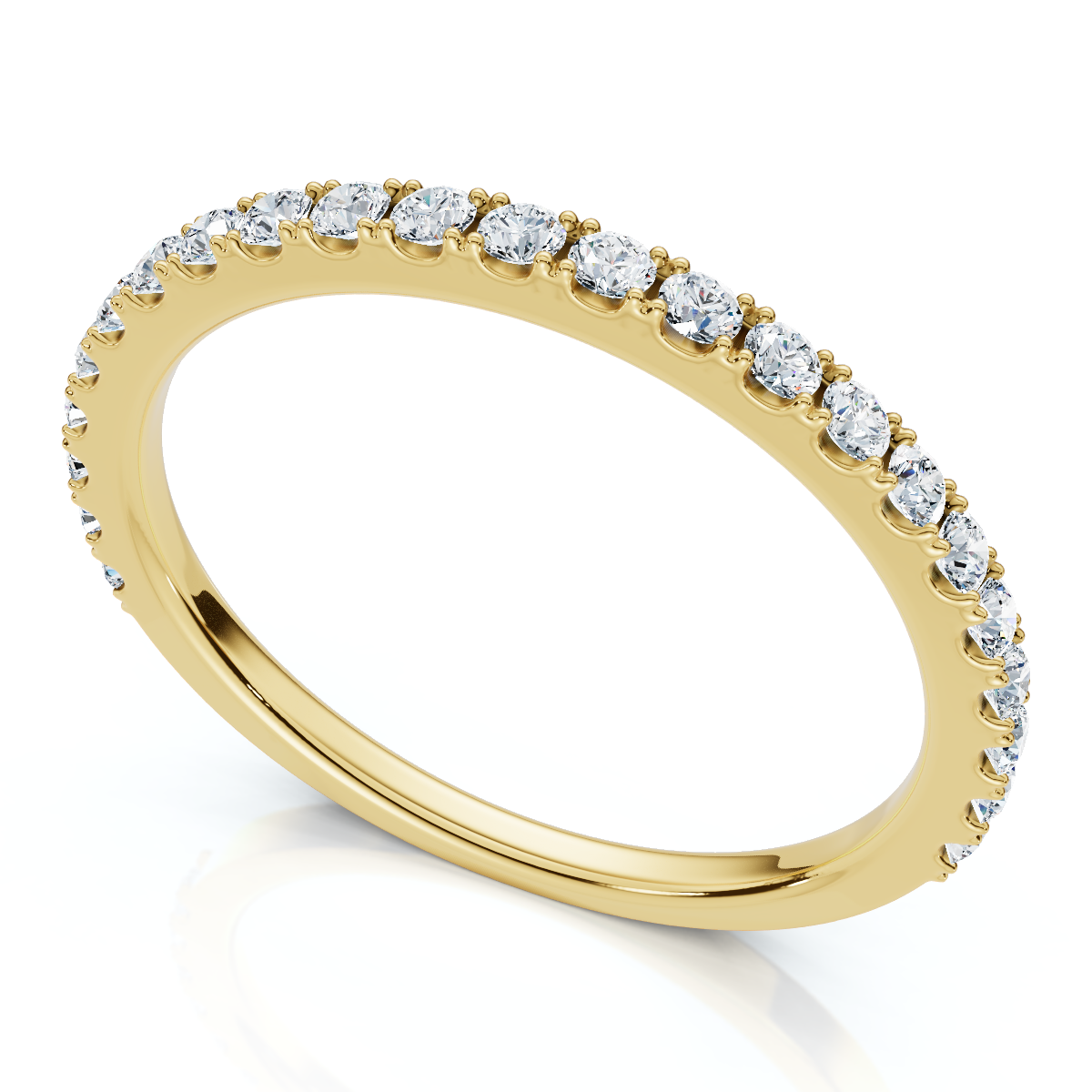 1/5Ct Diamond Wedding Stackable Anniversary Ring 10k Gold Lab Grown (F-G, VS)
