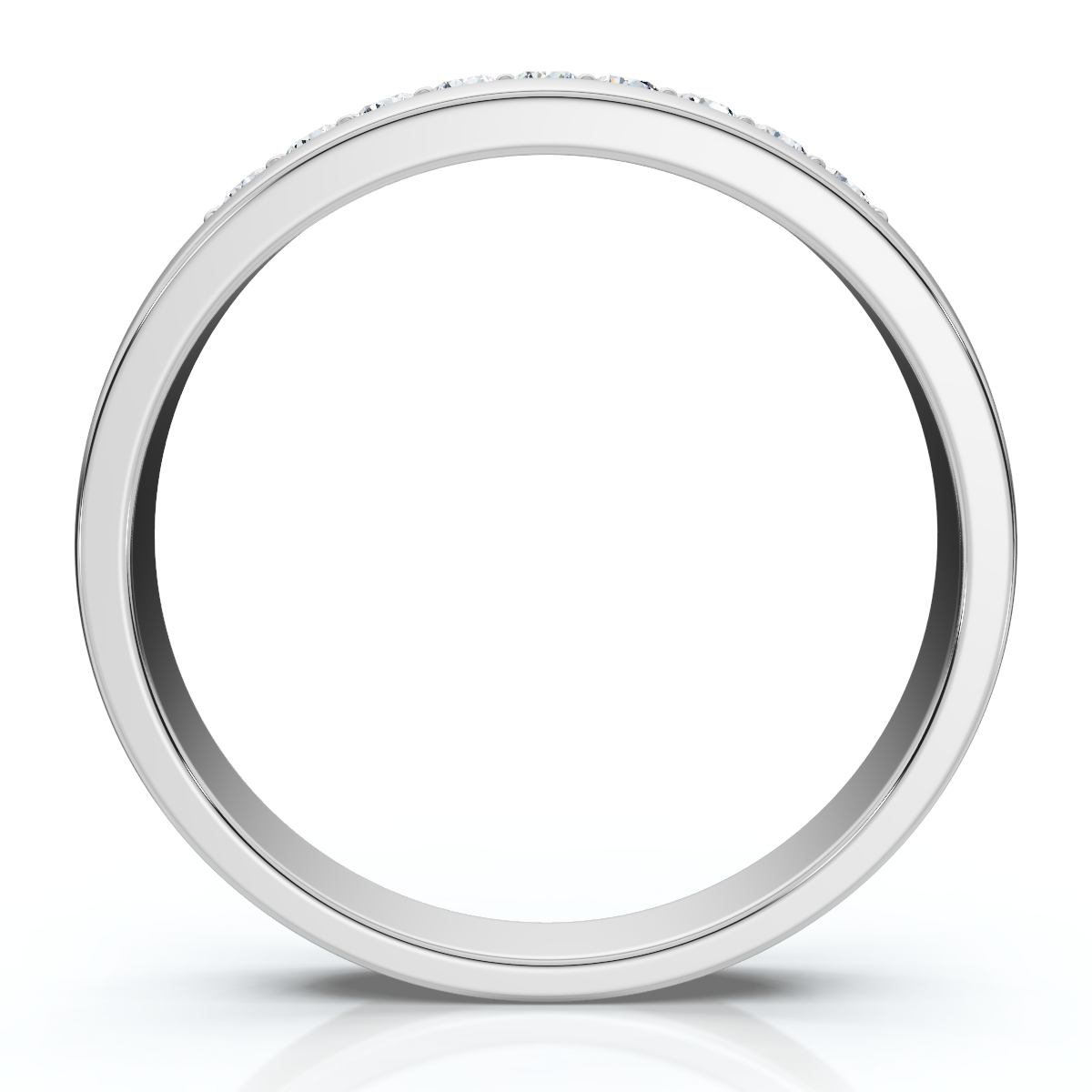 Men's 1/4Ct Polished Diamond Wedding Ring Lab Grown (E-F, VS2-SI1)