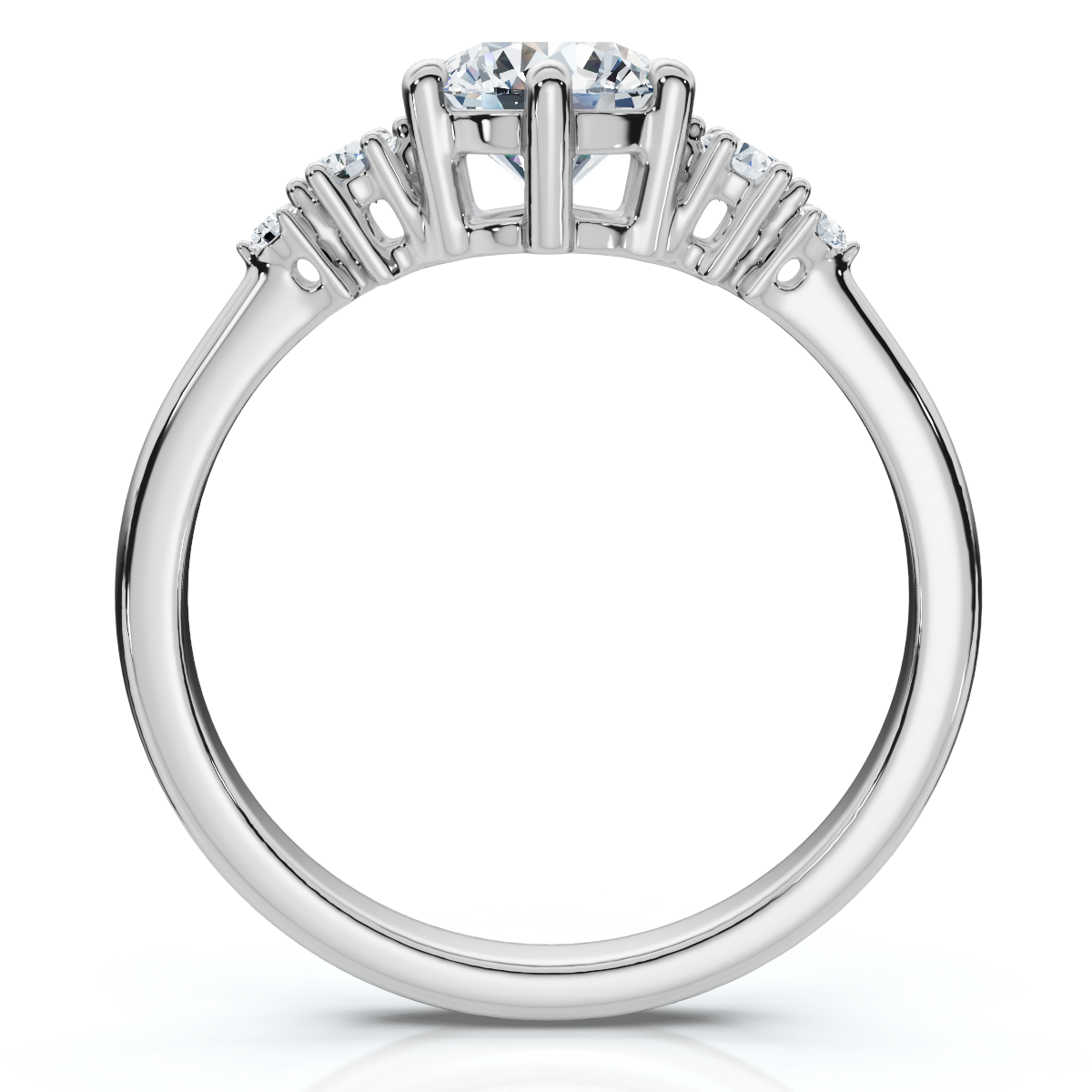 EF/VS 1Ct Diamond Engagement Ring 14k Gold or Platinum Lab Grown (F-G, VS)