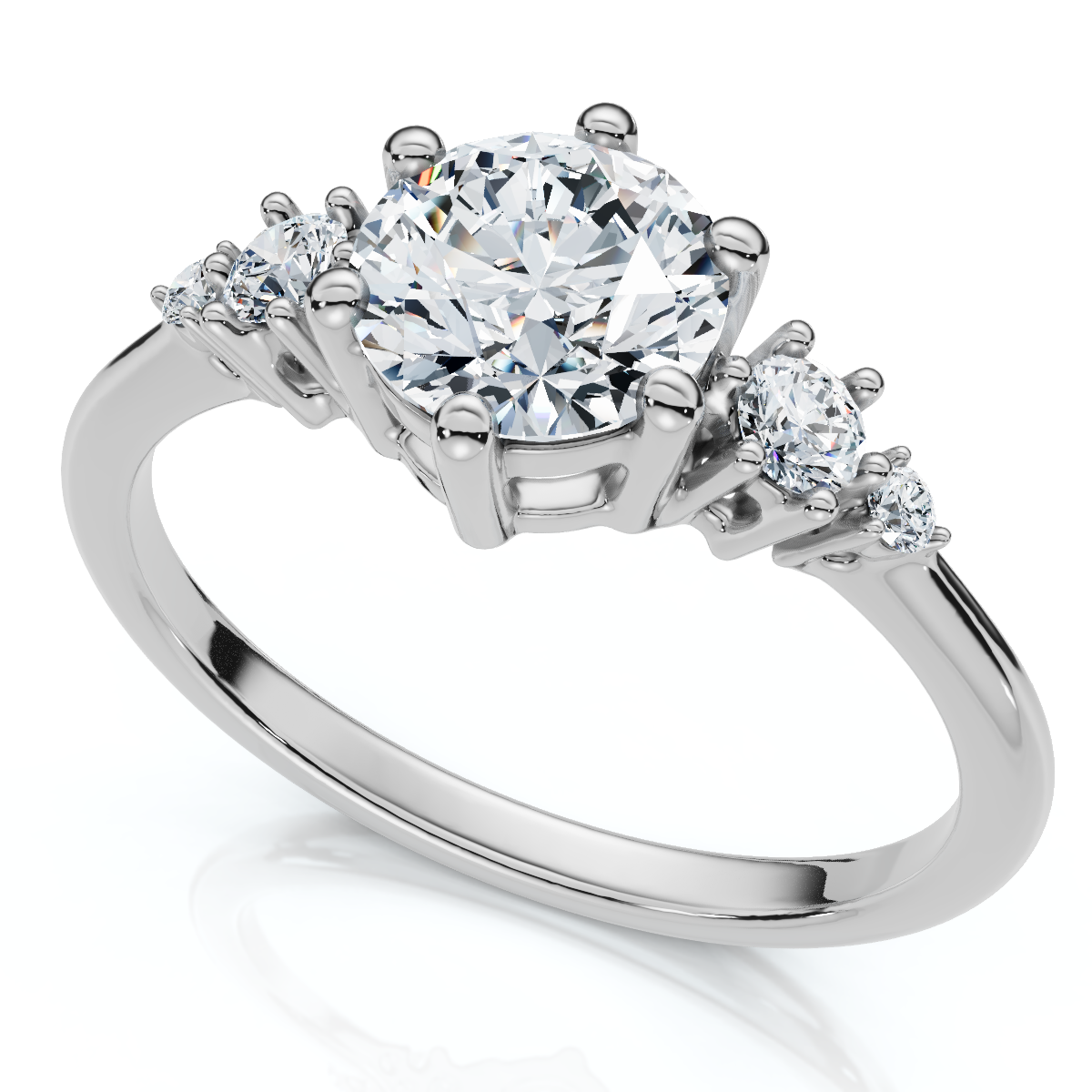 EF/VS 1Ct Diamond Engagement Ring 14k Gold or Platinum Lab Grown (F-G, VS)