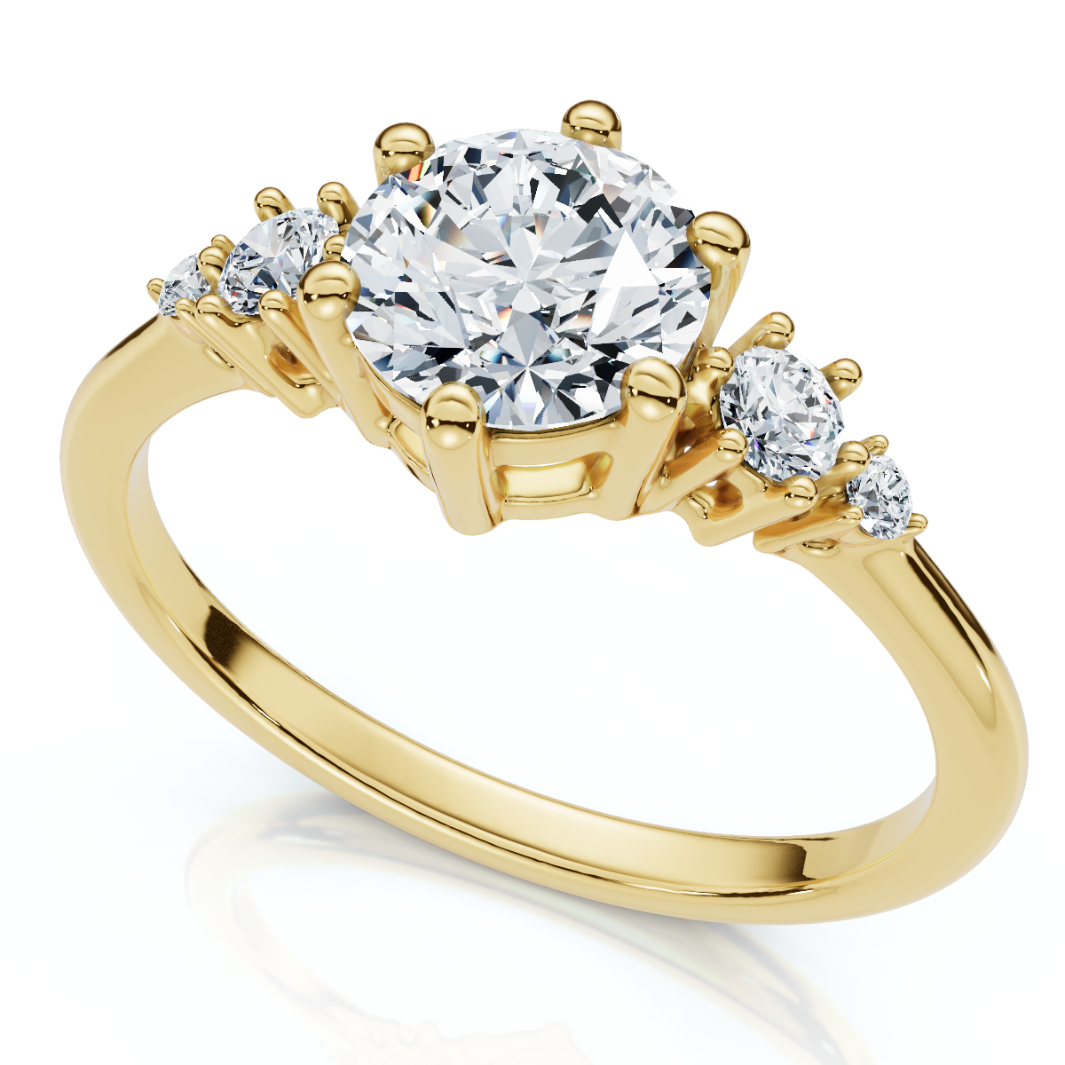 EF/VS 1Ct Diamond Engagement Ring 14k Gold or Platinum Lab Grown (F-G, VS)