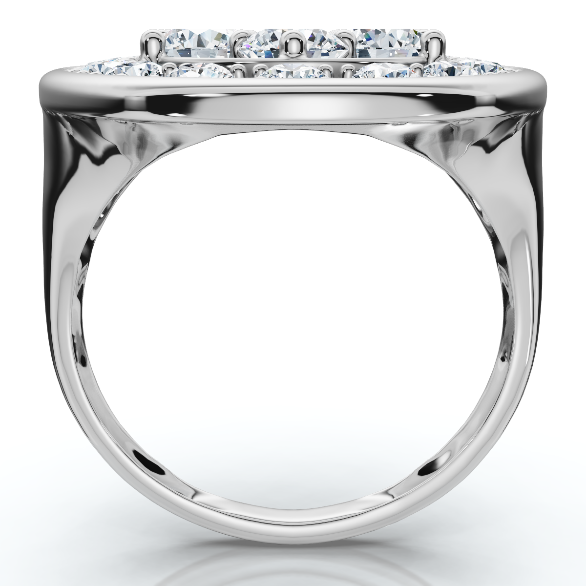 2 5/8Ct Diamond Statement 10k Gold Ring Lab Grown (F-G, VS)