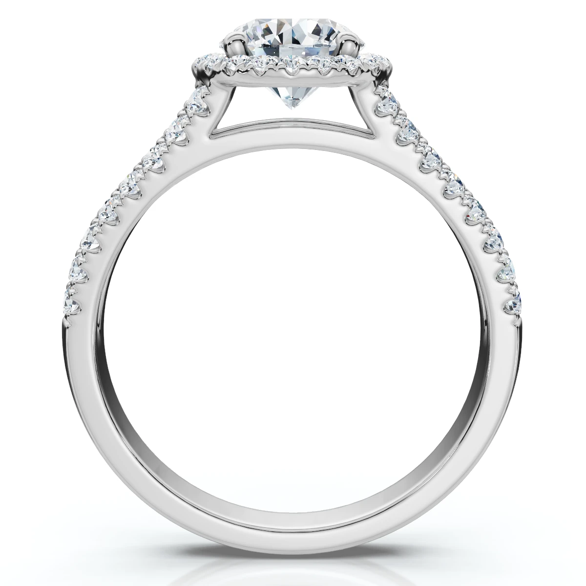 1 1/5Ct Divine Diamond Engagement Ring 14k Gold or Platinum Lab Grown (E-F, VS)