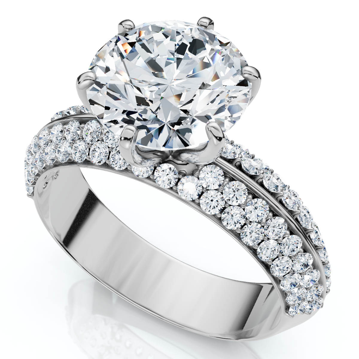 Clarity Enhanced Carat Diamond Ring Certified 1/2Ct Kayle Diamond