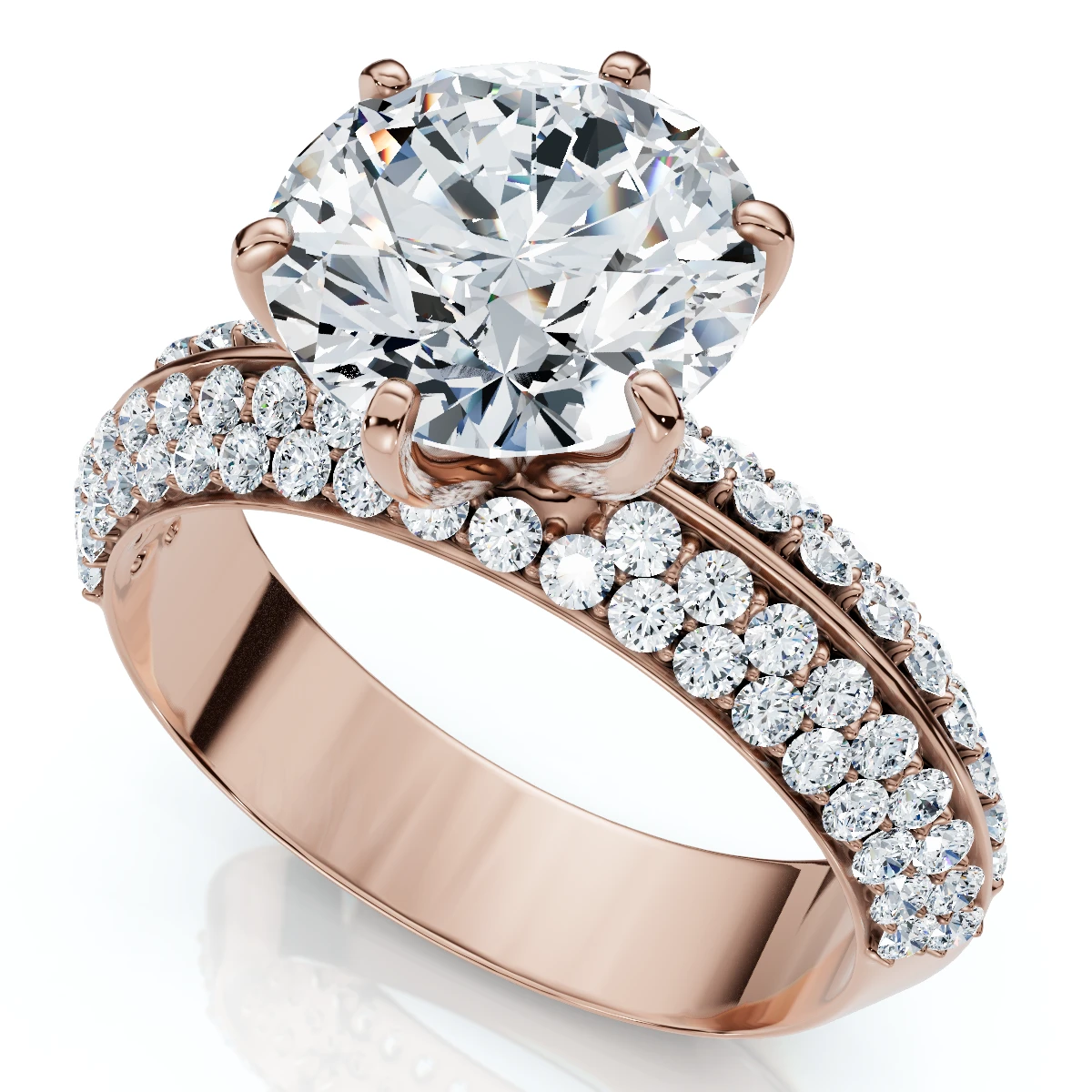Certified 2 1/2Ct Kayle Diamond Engagement Ring 14k Gold or Platinum Lab Grown (E-F, VS)